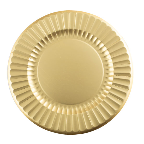 Sottopiatto oro in cartoncino metallizzato cm 33. PZ PER CONFEZIONE 6